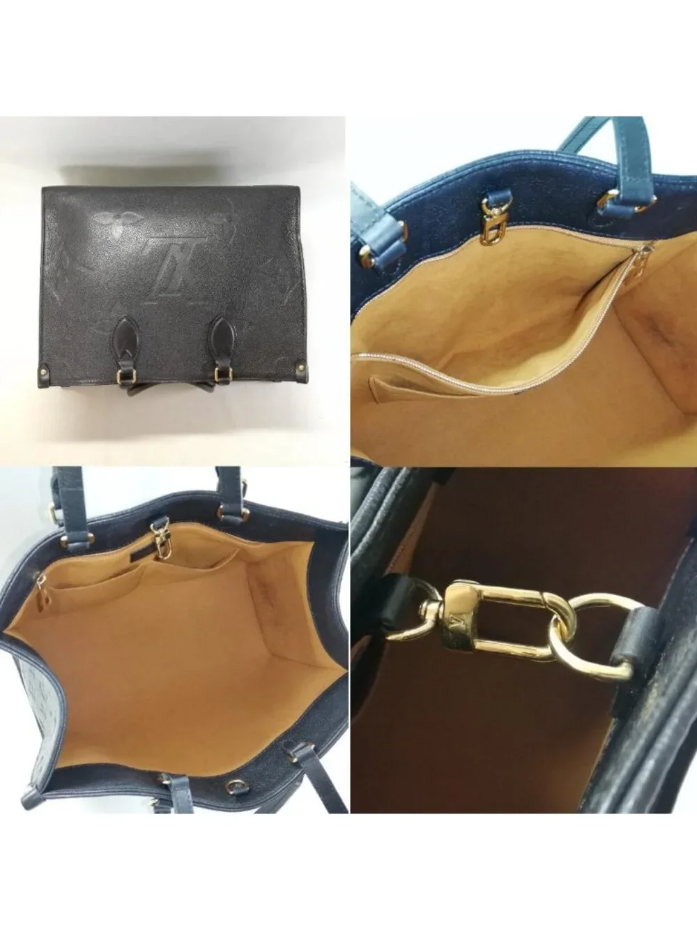 Louis Vuitton on the Go MM Black Tote